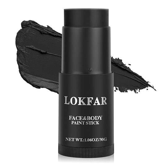 Black Face Paint, Cream-based Body Paint Stick【Larger Capacity】【High Pigment】【Long Lasting】Professional Paint Makeup Product For Halloween/Masquerade/Cosplay/Movie Makeup, 1.06 Oz/30g