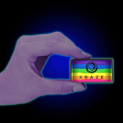 Kraze FX Dome Stroke - Meadow (25 gm), Professional 1-Stroke Split Cake, Hypoallergenic, Non-Toxic, Water Activated Face & Body Painting Makeup Supplies for Sensitive Skin, Kid Safe, Adults