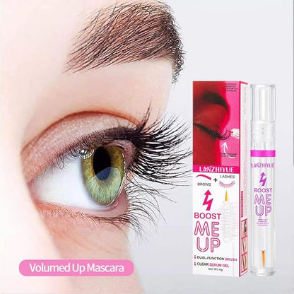 Dual-Function Brush Clear Serum Gel for Eyelash Growth, Deep Moisturizing, Improving Care, Waking Up Hair Follicles