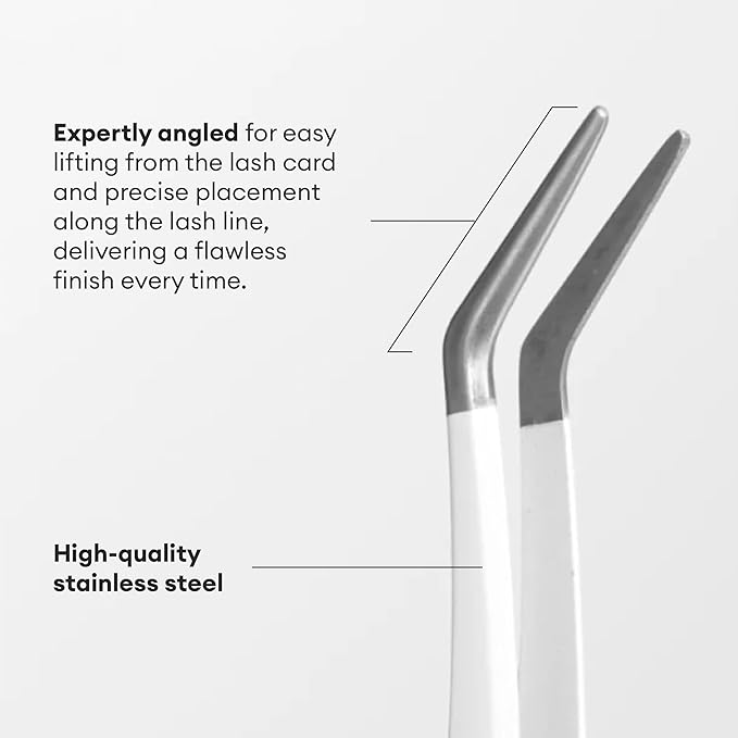 Silly George Pop-On Lashes Placement Tool + Spoolie - Precision DIY Cluster Lash Extension Tweezers & Eyelash Fluffing Tool, 2-Piece Set