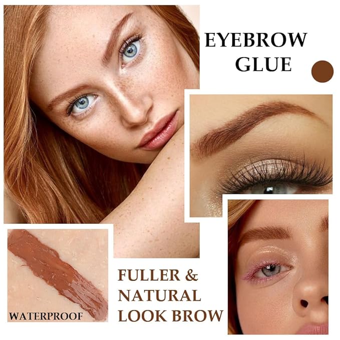 Kaely Thickening Brow Mascara,Tinted Eyebrow Gel Waterproof,Eyebrow Color Makeup,Brow Fast Sculpt,Vegan,Cruelty Free,maquillaje gel para cejas a prueba de agua,04 Rich Auburn