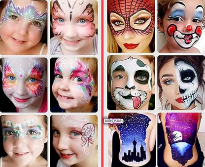 Go Ho Makeup Clown Red Cream-Blendable Stick -Red Eye Black Face Body Paint Professional SFX Makeup,Safe Facepaint Nose&Lip Smacking for Halloween(Red)