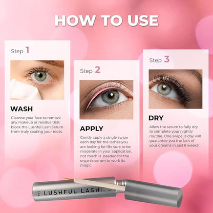Advanced Eyelash Conditioner Growth Serum for Thicker, Longer, Healthier and Fuller Eyelash, Clinic Developed Formula, Enhancer and Lengthener - Friendly to Skin and Cruelty Free (5 ML)