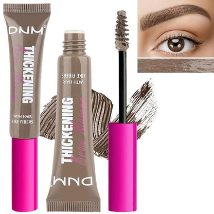 Tinted Thickening Brow Mascara,Brow Fast Sculpt,Waterproof, Transfer-proof, Brush to Fill in Eyebrows and Cover Gray Hairs - Cruelty Free - Light Medium Brown (2pcs 01 Taupe)
