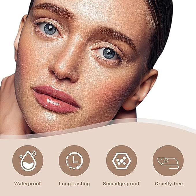Eyebrow Pencil Eyebrow Microblading Pen-Liquid Waterproof Eyebrow Pencil-Eye Makeup Eyebrow Pen Micro 4 Point Brow Pen Lift & Snatch Eyebrow Microblading Pen-Natural Looking Brows Makeup-03#Red brown