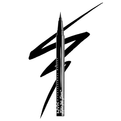 NYX Lift & Snatch Eyebrow Tint Pen Black & Epic Ink Waterproof Liquid Eyeliner Black Vegan 2 Piece Set