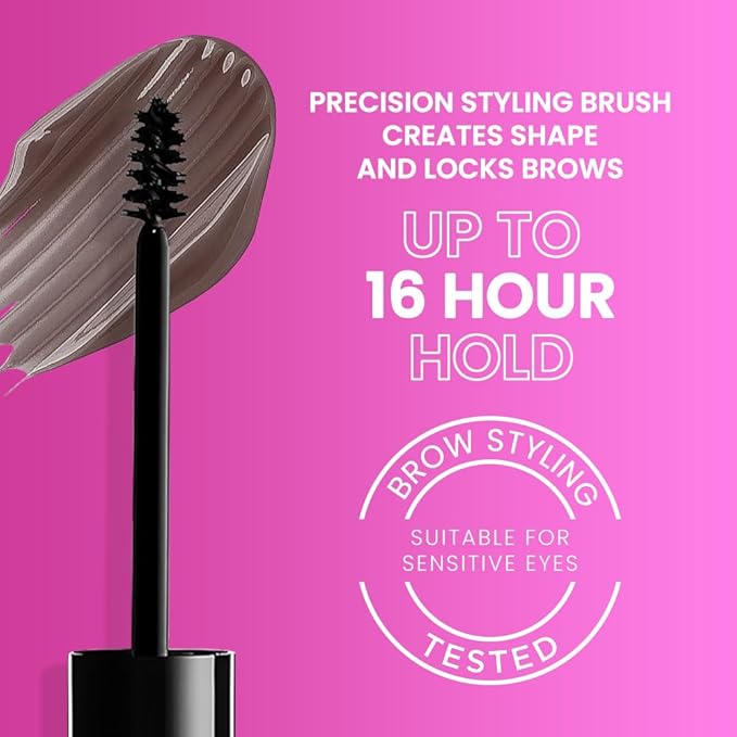 Tinted Thickening Mascara Brow, Shaping Makeup Gel,Waterproof, Transfer-proof, Brush to Fill in Eyebrows and Cover Gray Hairs - Cruelty Free (B-1Pc 03 Medium Brown, B)