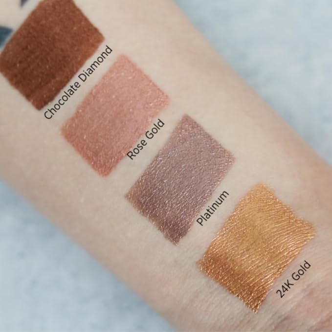 Eye Jewels 24-Hour Eye Shadow Vegan, Cruelty-Free Long-Lasting Cream Eyeshadow, Radiant Finish Eye Makeup for All Skin Tones, Easy-to-Blend, Smudge-Proof, 24k Gold .15 fl oz