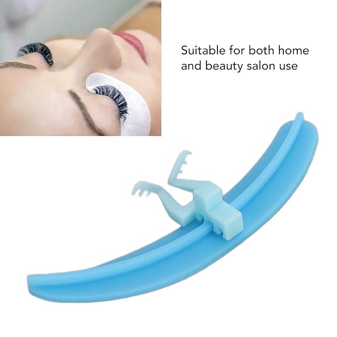Eyelash Separator, Silicone Lash Extension Tool for Beginners Professional, Washable Reusable, Efficient Isolation Helper with 3 Colors (Blue)