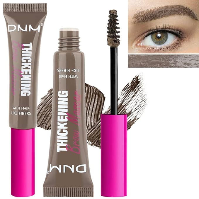Tinted Thickening Brow Mascara,Brow Fast Sculpt,Waterproof, Transfer-proof, Brush to Fill in Eyebrows and Cover Gray Hairs - Cruelty Free - Light Medium Brown (2pcs 05 Cool Ash Brown)