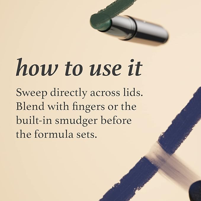 Julep Eyeshadow 101 Cream-to-Powder Waterproof Shadow Stick – Orchid Shimmer – Long-Lasting, Crease-Proof, Soft Purple Shimmer Cream Eyeshadow with Built-in Smudger