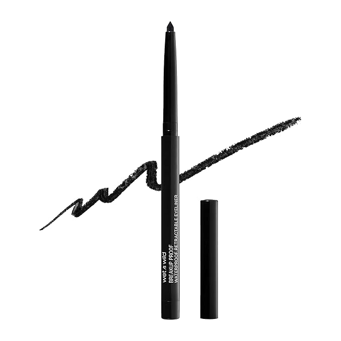 wet n wild Waterproof 0.21 Ounce Mascara and 16-Hour Eyeliner Bundle