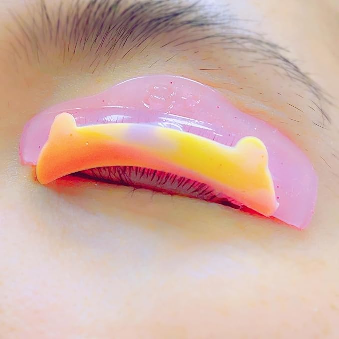 Lash Lift Ribbons Eyelash Lifting Shields Mate Mini Lami Lamination Roller Tool Soft Silicone Perm Rod Ribbon Gel Eyelash Perming Covers Mini Lash Tape String (Colorful Lash Lift Shield Partner)