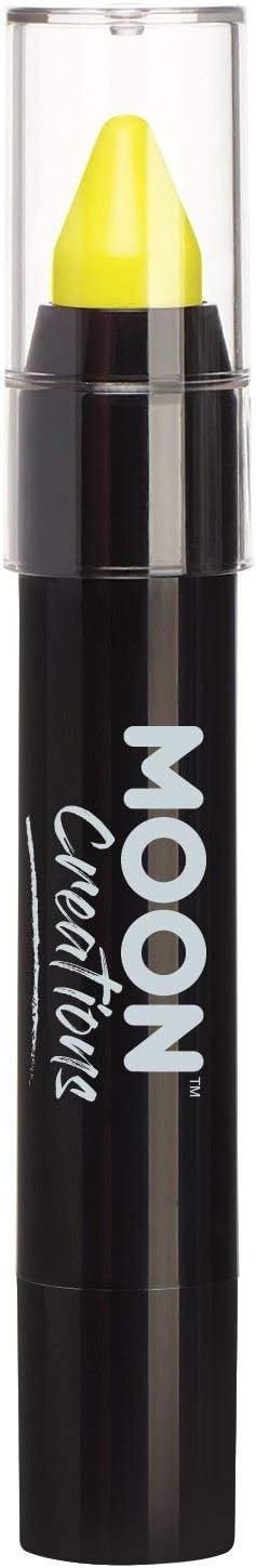 Face Paint Stick / Body Crayon makeup for the Face & Body by Moon Creations - 0.12oz - Yellow
