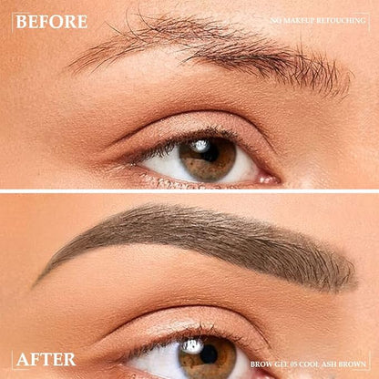 Tinted Thickening Brow Mascara,Brow Fast Sculpt,Waterproof, Transfer-proof, Brush to Fill in Eyebrows and Cover Gray Hairs - Cruelty Free - Light Medium Brown (1pc 05 Cool Ash Brown)