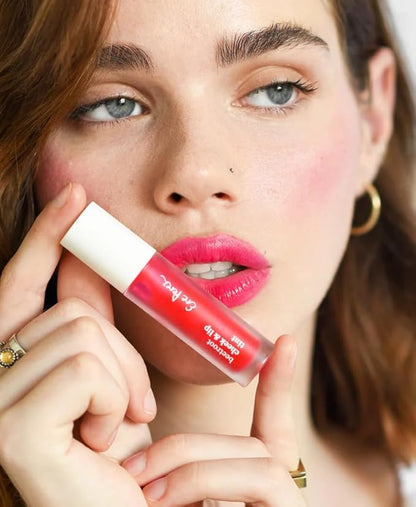 Ere Perez - Avocado Waterproof Brown Mascara + Beetroot Cheek + Lip Tint in Fun (Pink) BUNDLE | Vegan, Cruelty-Free, Clean Beauty