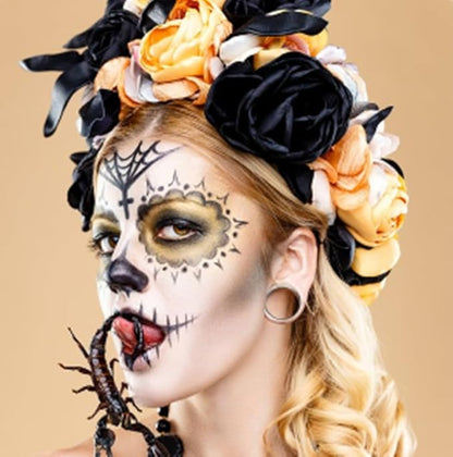 Go Ho Makeup Yellow Cream-Blendable Stick - Waterproof Yellow Eye Black Face Body Paint Stick Professional SFX Makeup,Softball/Baseball Eye Black,Safe Facepaint Nose&Lip Smacking for Halloween