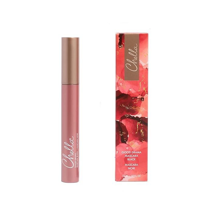 Chella Good Drama Vegan Mascara and Eyebrow Pencil Bundle, Elegant Ebony