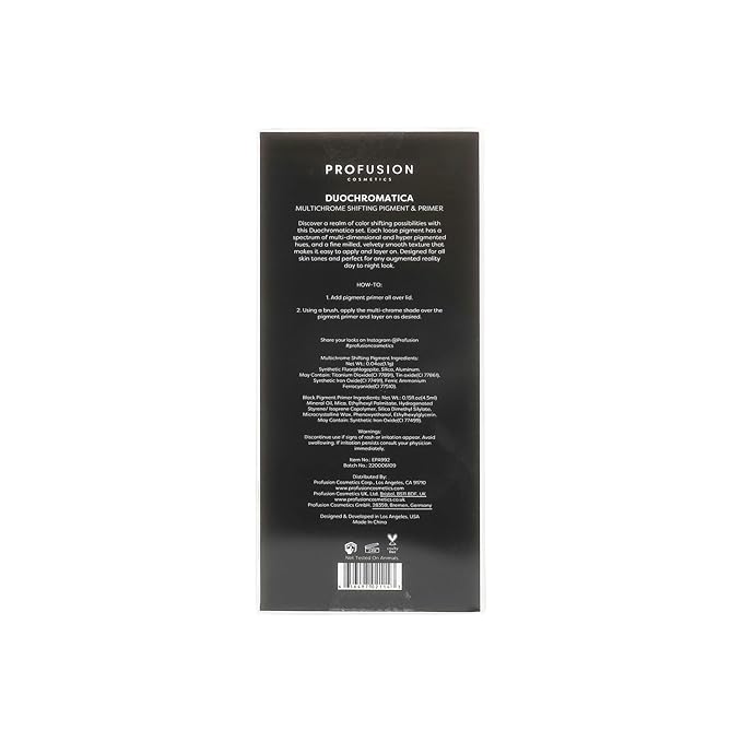 Profusion Cosmetics Multichrome Pigment and Face Primer, Raise Your Beauty With Multi Color Shifting Holographic Pigments in Flattering Shades for a Glamorous Look