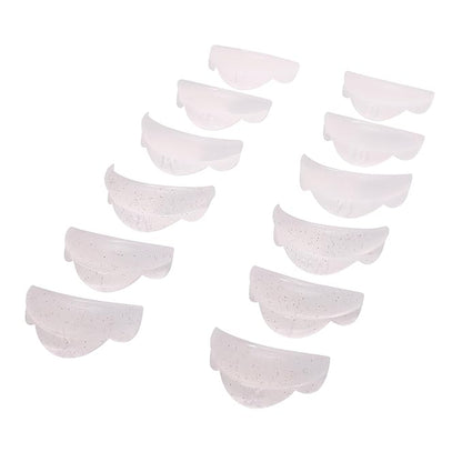 Lash Lift Shield Eyelash Lift Rods Super LC Curl 6 Size 12 Pcs Lash Lift Lamination Pad, Rapid 5 Minute Eyelash Lifting Shields Flexible lash Shield Pads Extreme Perm Rod