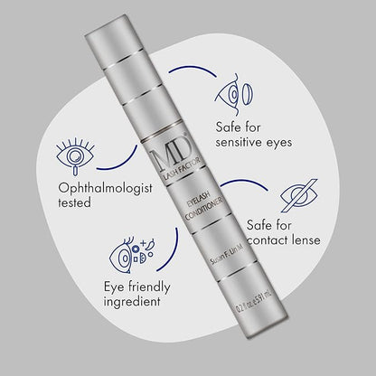 Lash Factor Eyelash Growth Serum| Enhances Your Natural Lashes For A Fuller, Longer & Denser Look | Eyelashs Enhancer for Women | 0.2 Fl Oz - 6 Month Supply