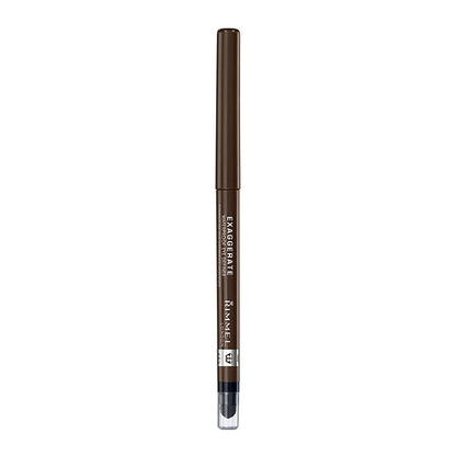 Rimmel London Exaggerate Waterproof Eye Definer Eyeliner Bundle, 264 Earl Grey & 212 Rich Brown, Highly Pigmented, Built-In Smudger, 0.01oz Each