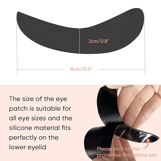 Libeauty Eyelash Color Kit, Instant Black Color Kit for Hair Lasts Up 4 Weeks with Reusable eye patches Lash Colour Kit Suitable For DIY At Home Or Salon