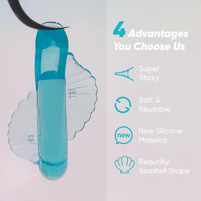 Lash Lift Pads Silicone Eyelash Lift Pads Super Sticky Soft Perfect with Lash Lift Balm Glue Reusable Lash Lifting Pads (Blue)
