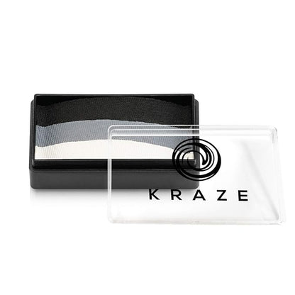 Kraze FX Dome Stroke - Shark (25 gm), Professional 1-Stroke Split Cake, Hypoallergenic, Non-Toxic, Water Activated Face & Body Painting Makeup Supplies for Sensitive Skin, Kid Safe, Adults