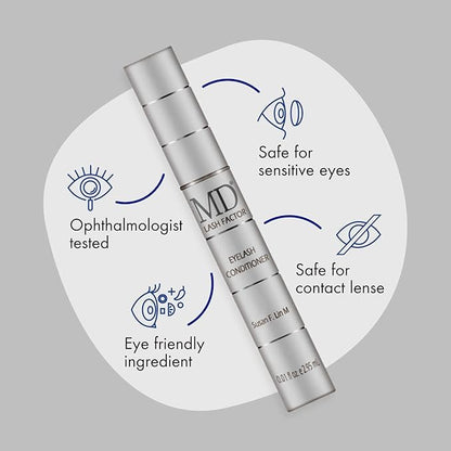 Lash Factor Eyelash Growth Serum| Enhances Your Natural Lashes For A Fuller, Longer & Denser Look | Eyelashs Enhancer for Women | 0.1 Fl Oz - 3 Month Supply