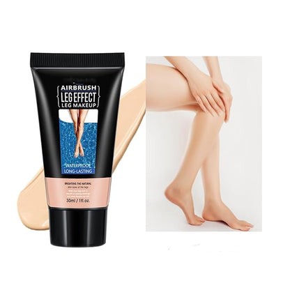 MAEPEOR 3 Colors Body Bronzers Waterproof No Transfer Flawless Looking Leg Makeup Light Leg and Body Scar Cover up Makeup/Tattoo Cover Up (30ML,01 Fairest Glow）