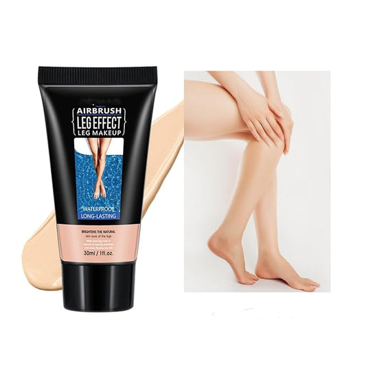 MAEPEOR 3 Colors Body Bronzers Waterproof No Transfer Flawless Looking Leg Makeup Light Leg and Body Scar Cover up Makeup/Tattoo Cover Up (30ML,01 Fairest Glow）