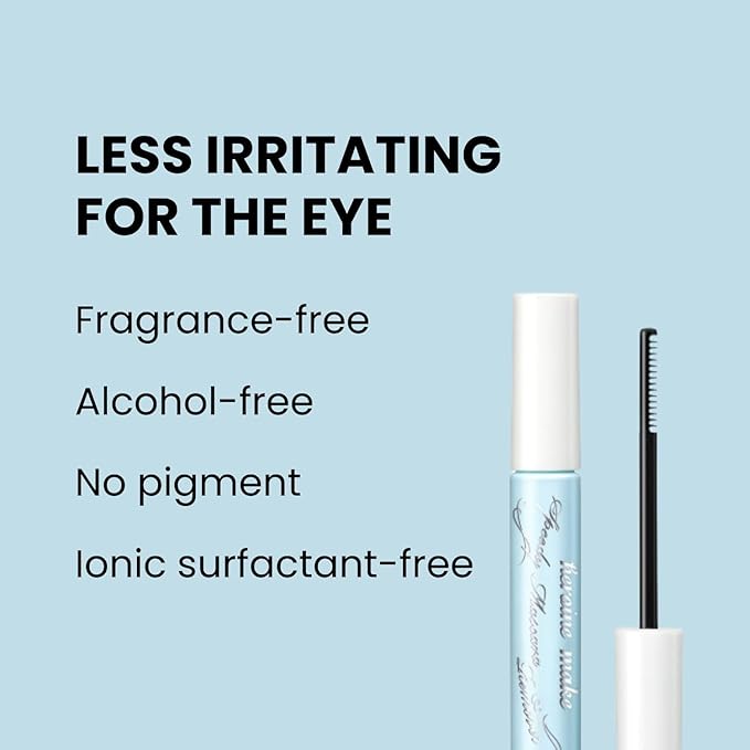 HEROINE MAKE by KISSME Mascara Duo Set | 2 Full-Size - Eyelash Primer EX, Strengthening & Conditioning Treatment + Gentle Eye Makeup Remover for Waterproof Mascara, Fast-Acting Cleanser