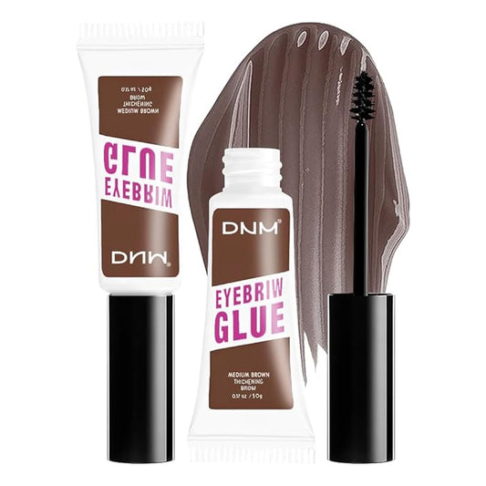 Tinted Thickening Mascara Brow, Shaping Makeup Gel,Waterproof, Transfer-proof, Brush to Fill in Eyebrows and Cover Gray Hairs - Cruelty Free (B-2Pcs 03 Medium Brown, B)