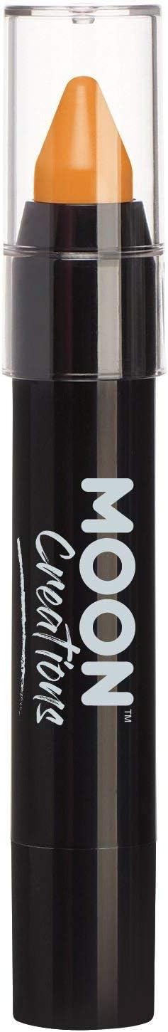 Face Paint Stick / Body Crayon makeup for the Face & Body by Moon Creations - 0.12oz - Orange