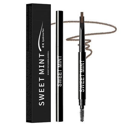 Microblading Eyebrow Pencil for Women,0.1mm Ultra-Fine Mechanical Pencil,Makeup Brow Definer Waterproof,Draws Tiny Brow Hairs and Fills in Sparse Areas and Gaps (Light Brown)