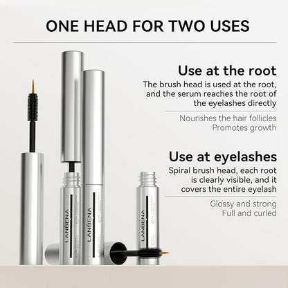 LANBENA Eyelash Growth Serum Lash Enhancing Serum with Advanced Formula to Boost Longer Fuller and Thicker Luscious Lashes-3ml