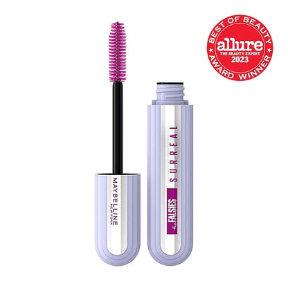 Maybelline The Falsies Surreal Extensions Washable Mascara, Volumizing, Lengthening Mascara Make Up, Brownish Black, 1 Count