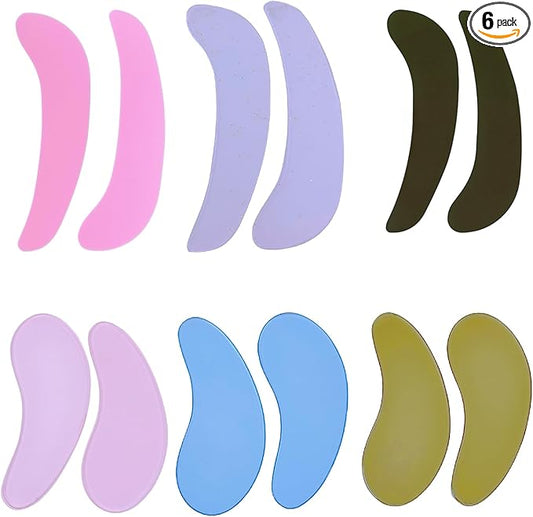 Silicone Under Eye Patch for Lash Lift Self Sticky Eyelash Perm Shield Cover 2 Type Soft Eye Pads Separate Lashes Protect Eyelids Eyelash Extension Patches Avoid Glue/Perming Lotion-100 Applications