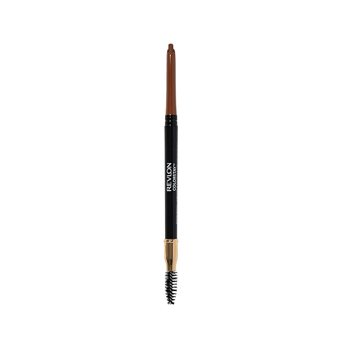 Revlon Eyebrow Pencil, Colorstay Eye Makeup with Eyebrow Spoolie, Waterproof, Longwearing Angled Precision Tip, 215 Auburn, 0.01 Oz