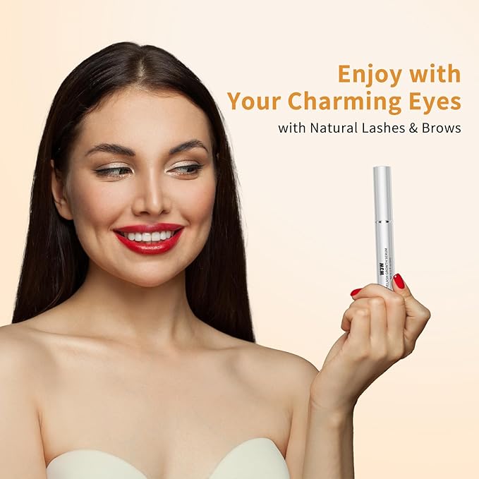 Eyelash and Eyebrow Serum Set Nourishing Lash & Brow Serum Pack for Thicker Longer Lashes and Brows Gentle Eyelash Eyebrow Serum Plant Ingredients No Irritating