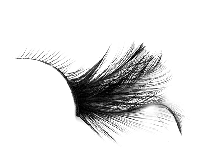 halloween Feather Eyelashes witch makeup Cat eyes Black tail Lashes extension wedding Show Halloween Cosplay Wedding false lashes drama theatre model Hand-made Luxury Fashion Fake Lashes