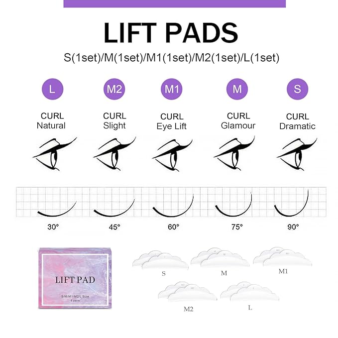 Lash Lift Kit & Brow Lamination Kit, Eyebrow Lamination Kit with Black, Professional Eyelash Lifting Kit, Eyelash Perm Kit with All Tools, Lasts for 8 Weeks, for Salon & Home