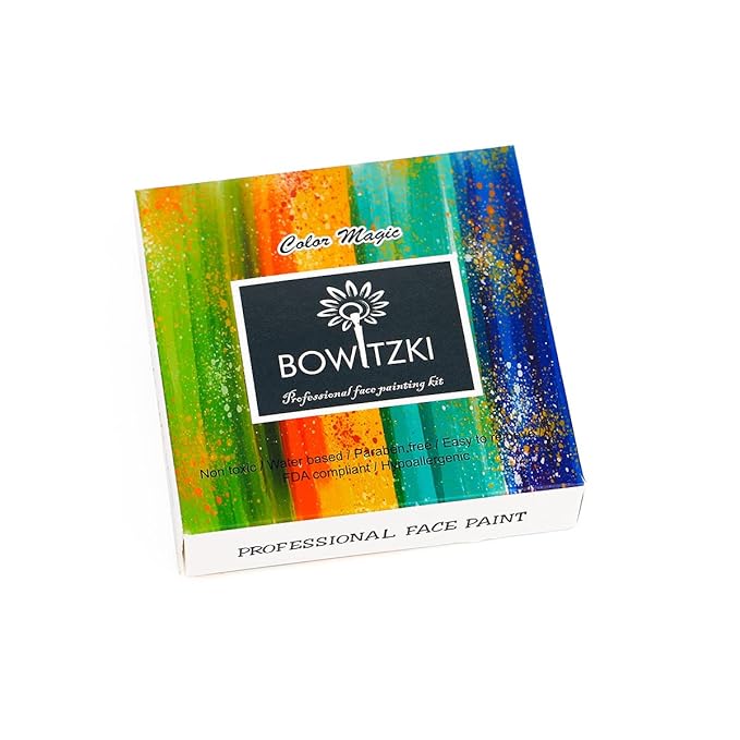 Bowitzki 30g Professional Face Paint Body Paint Water Based Face painting Makeup Safe for Kids and Adults Split Cake Single Color (Saffron)