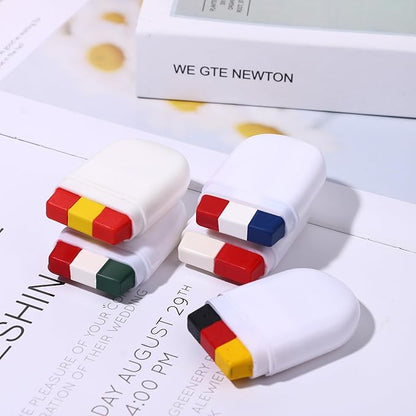 Vtrem Camo Face Body Paint Stick: Face Body Paint for Sports Events Fans Flag Color Face Paint Stick for Athletes Men Women Red Yellow