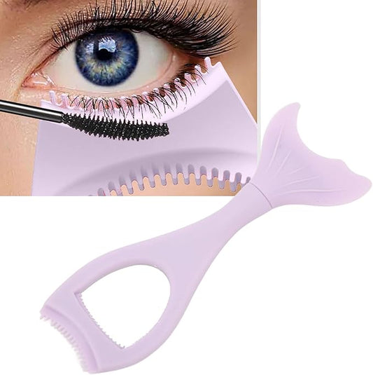 Stencil Set, Mascara Applicator Guard, Reusable Eyeshadow and Stencils Pad Kit, Easy to Use Eye Makeup Tool with,