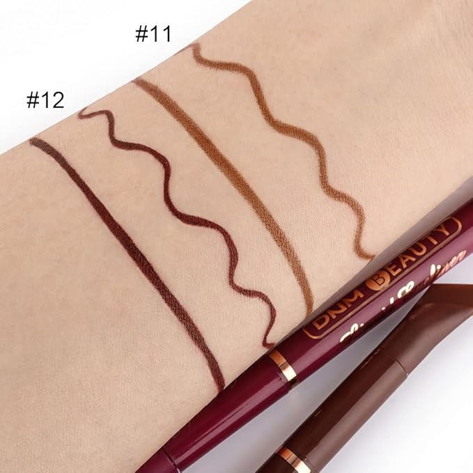 evpct 2Pcs Brown Red Brown Liquid Wing Eyeliner Stamp Eye Pencil Makeup Sets Waterproof Colored Color Eye Liners Stamps Shapes delineador de ojos contra el agua delineadores de colores para ojos 11&12