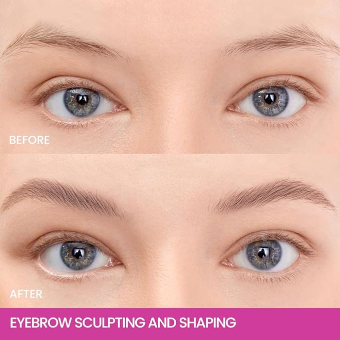 Tinted Thickening Mascara Brow, Shaping Makeup Gel,Waterproof, Transfer-proof, Brush to Fill in Eyebrows and Cover Gray Hairs - Cruelty Free (B-1Pc 03 Medium Brown, B)