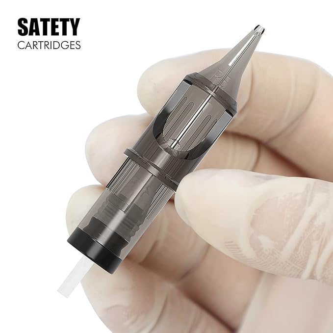 TATELF Tattoo Cartridge Needles 50pcs Professional Disposable Tattoo Needles Cartridges Round Liner Mixed 3RL 5RL 7RL 9RL 11RL for Rotary Pen Machine Tattoo Supplies(12# RL)