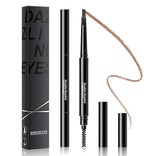 Eyebrow Pencil Brown Brow Pencil - Waterproof Eyebrow Makeup Brow Pen, Eyebrow Pen with Multi Function Eyebrow Brush, Long-Lasting & Smudge-Proof Eye Brow Pencils for Women Natural Brows (Brown)